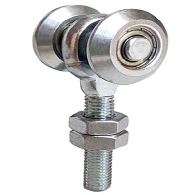 0,98“ 25mm Glijdende Rol van de Poorthanger met Lagers Twee Wielen