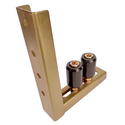 8mm tot 55mm Glijdende Steun 2 van de Poortrol Houder van de Rollen de Gele Zwarte Hoogste Gids