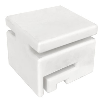 74x76x62.2mm Glijdend Blok 75mm van de Poort Nylon Gids Wit