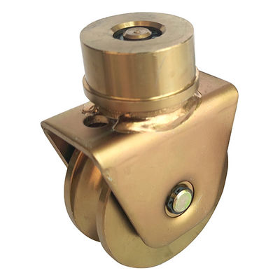 360 Glijdende de Poortwielen van de Graadwartel 80mm 3,15“ u-Wielen van de Groefpoort om Geplateerd Zink