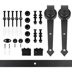 80kg het op zwaar werk berekende Glijdende van het de Hardwarespoor van de Kastdeur Spoor Kit System 6.6ft Staalpijl