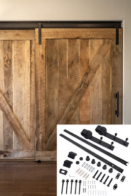 De zwarte Matte Classic Design Single Barn-Uitrusting van de het Spoorrol van de Deurhardware