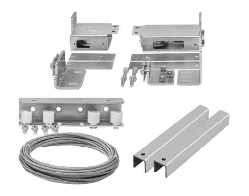 De gegalvaniseerde Dubbele Hardware Automatisch 3M 4M van de Deur Telescopische Glijdende Poort