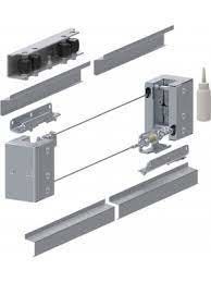 De gegalvaniseerde Dubbele Hardware Automatisch 3M 4M van de Deur Telescopische Glijdende Poort