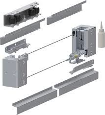 De dubbele Deur die het Telescopische Zink van de Poorthardware glijden plateerde 3m 4m 5m 6m