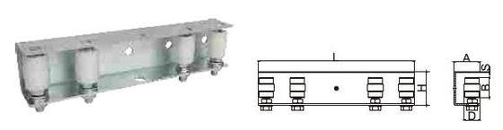 Het automatische Zink plateerde Telescopisch Poortsysteem 3m 4m 5m 6m