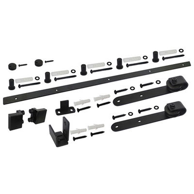 Glijdende het Kabinetsdeur Kit Black van Mini Bent Plate Barn Door Roller