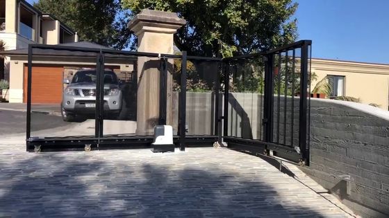 Rond het hoek het Draaien Glijdende Poort Gebogen Spoor van de Spoordeur
