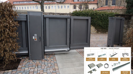 Automatische van de de Openermotor van de Staal Telescopische Glijdende Poort de Hardwareuitrustingen