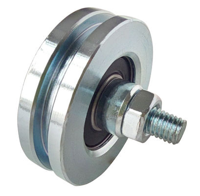 100mm rijdt de Glijdende Oprijlaanpoort Rol met Bout 3“ 4“ V-Wielen van de Groefpoort