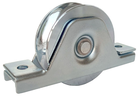 de schuifdeurhardware rijdt 4“ 101.6mm staal V de bodem van de groefpoort met 6202 dragend rijdt