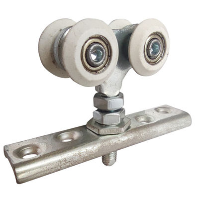 Kast 25mm van de staldeurwielen van Schuifdeurrollen op zwaar werk berekende de Muurgidsen met 4 wielen zet gelijk op