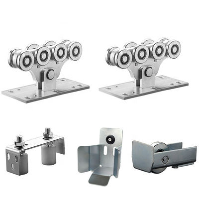Het staalzilver galvaniseerde Kleine 8 Vervoerwielen voor Glijdend van de het systeemcantilever van de poortautomatisering de Poortwiel
