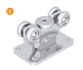 de cantilever rijdt op zwaar werk berekend Hoogtepunt 7“ Diameter 2 van het poortwiel 4 8 wielen