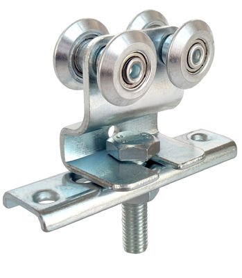 1.5“ Hangend de Rolspoorwegsysteem van de Schuifdeurmontage met Krommingsplaat Gegalvaniseerd Staal