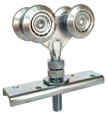 1.5“ Hangend de Rolspoorwegsysteem van de Schuifdeurmontage met Krommingsplaat Gegalvaniseerd Staal