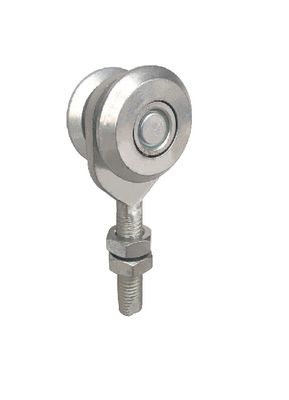 40mm Gegalvaniseerd Hangend Wit het Ijzer Hangend Spoor 2 van Deurrollen Rollen met Bal