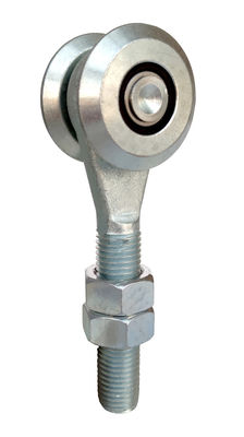 40mm Gegalvaniseerd Hangend Wit het Ijzer Hangend Spoor 2 van Deurrollen Rollen met Bal