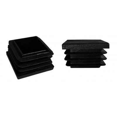 4x4“ 2 binnen. X 2 binnen. Zwart Plastic Vierkant Postglb 4“ 2“ Aluminiumomheining Post Caps