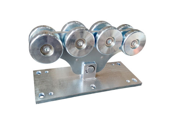 Vervoer van de de Schuifdeurrol van de zink het Zilveren Automatische Cantilever met 8 Wielen 113mm