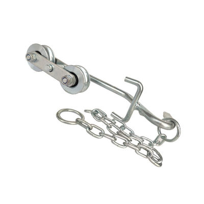 De enige van de de Kabelbaanrol van de Lagersbanaan Hangers van het het Staalkarretje met Kettingen