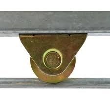 Uitrustingen van de het wielhardware van de katrol de regelmatig gouden zilverachtige industriële glijdende poort