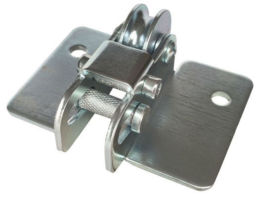 Q235 Staal Gegalvaniseerde Hangende Deurrol Kit With Forge Centre Plate