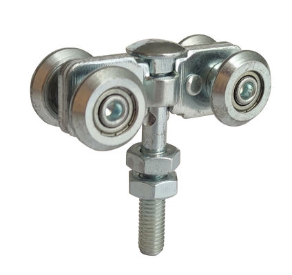 Q235 Staal Gegalvaniseerde Hangende Deurrol Kit With Forge Centre Plate