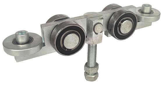 Q235 Staal Gegalvaniseerde Hangende Deurrol Kit With Forge Centre Plate