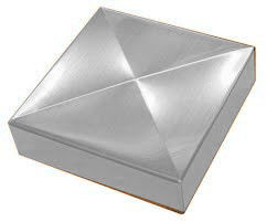 100mm 4x6 8x8 Omheining Corner Post Cap voor Dekking van de de Piramidepijler van 4x4 6x6 7x7 de Zilveren