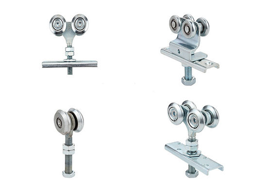 4 van de de Deurrol van de rollenagent Hangend van het de Assemblageijzer het Zinkzilver