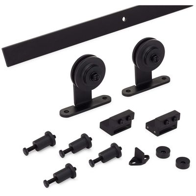 8 voet 6ft 7 Voet 4ft Dubbel het Ijzerpoeder van Kit Wooden Door Black Metal van de Staldeurhardware