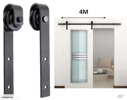 8 voet 6ft 7 Voet 4ft Dubbel het Ijzerpoeder van Kit Wooden Door Black Metal van de Staldeurhardware
