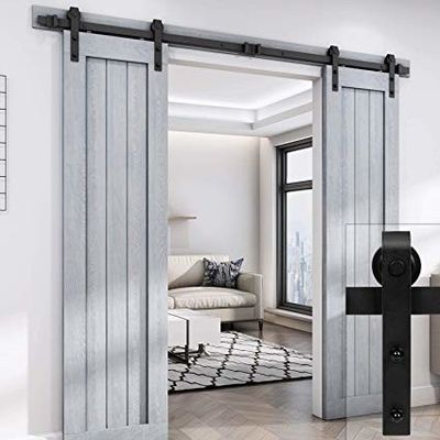 Dubbel 144 Duim 12 Voet 6,6 Voet-de Hardwarehangers Kit Interior van de Omleidings Glijdende Staldeur