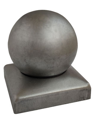80x80mm de de Balronde van Omheiningspost caps with galvaniseerde Hoogste Wit Staal   Decoratief