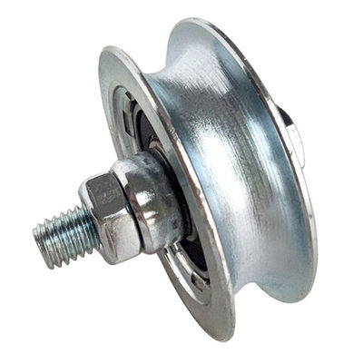 M10x55 Gegalvaniseerde de Groef Dubbele Lagers van U van Poortwielen met Bout 68mm