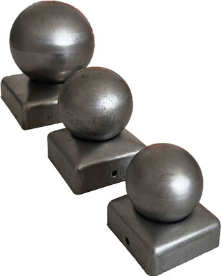 80x80mm de de Balronde van Omheiningspost caps with galvaniseerde Hoogste Wit Staal   Decoratief