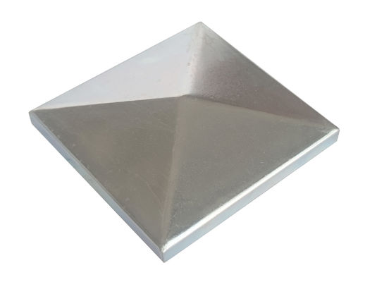 40x40 3 5/8 X 3 5/8 Overtrek van de het Staalpiramide van 2 X 2 Omheiningspost caps galvanized het Witte