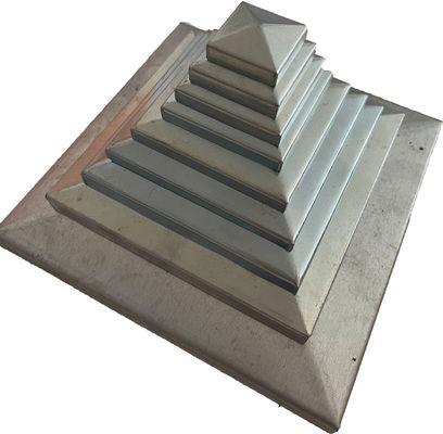 40x40 3 5/8 X 3 5/8 Overtrek van de het Staalpiramide van 2 X 2 Omheiningspost caps galvanized het Witte