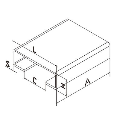 FK01A glijdende van de het Blok Glijdende Poort van het Poort Post 300mm Aluminium Nylon het Spoorgids