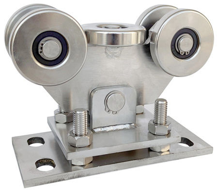 Diameter 68mm 304 roestvrije 5 Wielen voor 80X80-de Poortvervoer van de Spoor Regelbaar Cantilever