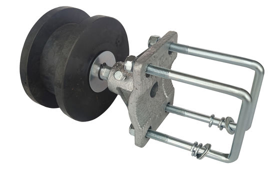 De zwarte Nylon Cantileverpoort Uitrusting rijdt van de 2“ 3/8“ 4“ van de de Cantileverpoort van de Kettingsverbinding Rollenhardware