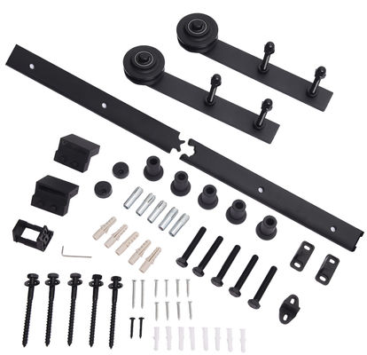 6.13kg 8ft 60 in van de Deurrollen van de Staldeurhardware de Industriële Hangende Rechte Plaat