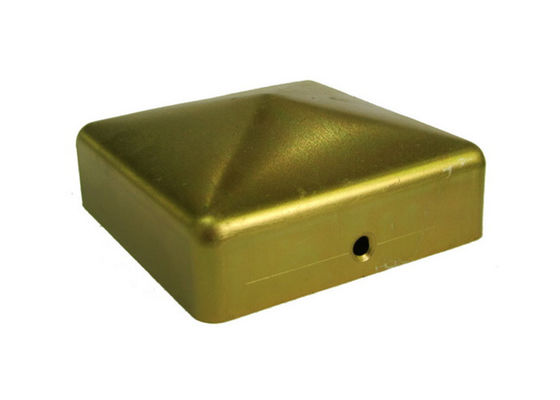 2 duim de Omheining Post Caps 6x6 7x7 4x4 5x5 8 X 8 2,5 van“ 3 1/2“ Ijzerpiramide met Gaten