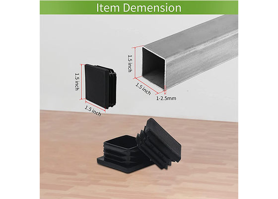 Rechthoekige Omheining Post Caps 75mm X 75mm het Zwarte Plastic Nylon van 200x200 4x4