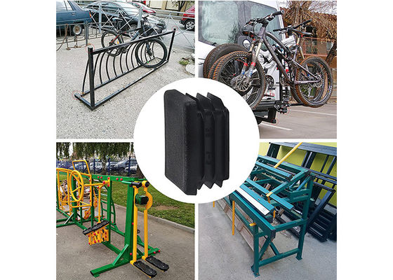 2 binnen. X 2 binnen. Zwart Vierkant Plastic Postglb voor Omheining 50mmx50mm 100mmx100mm