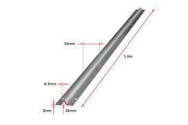 2.9m 5.8m Regelbare Spoor van de de Groefpoort van de Schuur het Hangende Schuifdeur Spoor Gegalvaniseerde V