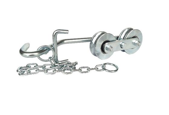 64mm de Witte van de Hangerrollen van de Zinkbanaan van de de Katrolbanaan Toebehoren van het het Landbouwbedrijf Hangende Systeem