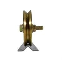 Het dragen van een rollende zwarte gouden wielrollen en goed om poortenhardware