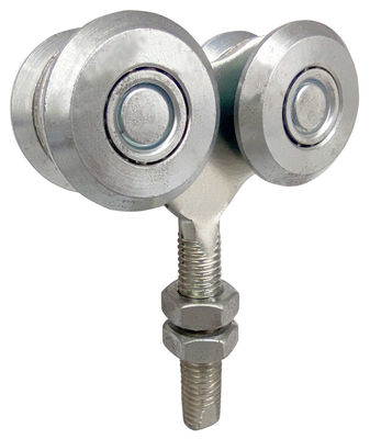 40mm galvaniseerden de Hangende Deurrollen met Staalbal Wit